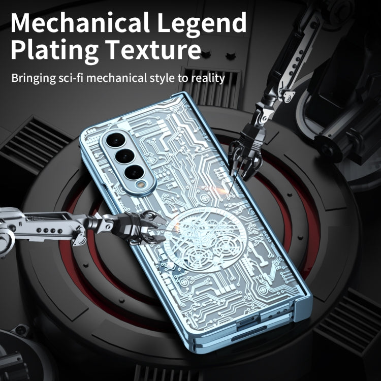 For Samsung Galaxy Z Fold4 5G Mechanical Legend Integrated Electroplating All-inclusive Phone Case