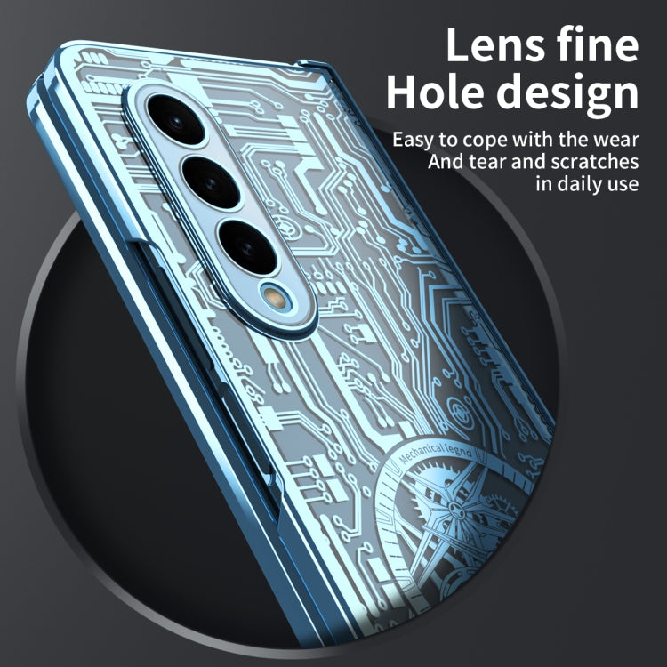 For Samsung Galaxy Z Fold4 5G Mechanical Legend Integrated Electroplating All-inclusive Phone Case