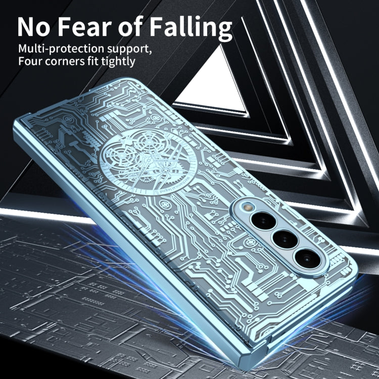 For Samsung Galaxy Z Fold4 5G Mechanical Legend Integrated Electroplating All-inclusive Phone Case