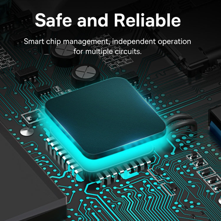 Baseus Lite Series WKQX070001 USB-A to USB 2.0x4 HUB Adapter, Cable Length: 25cm(Black)