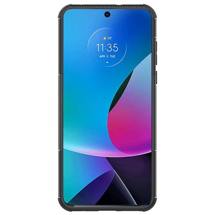 For Motorola Moto G Play 2023/G Pure/G Power 2022 Tire Texture TPU + PC Phone Case with Holder