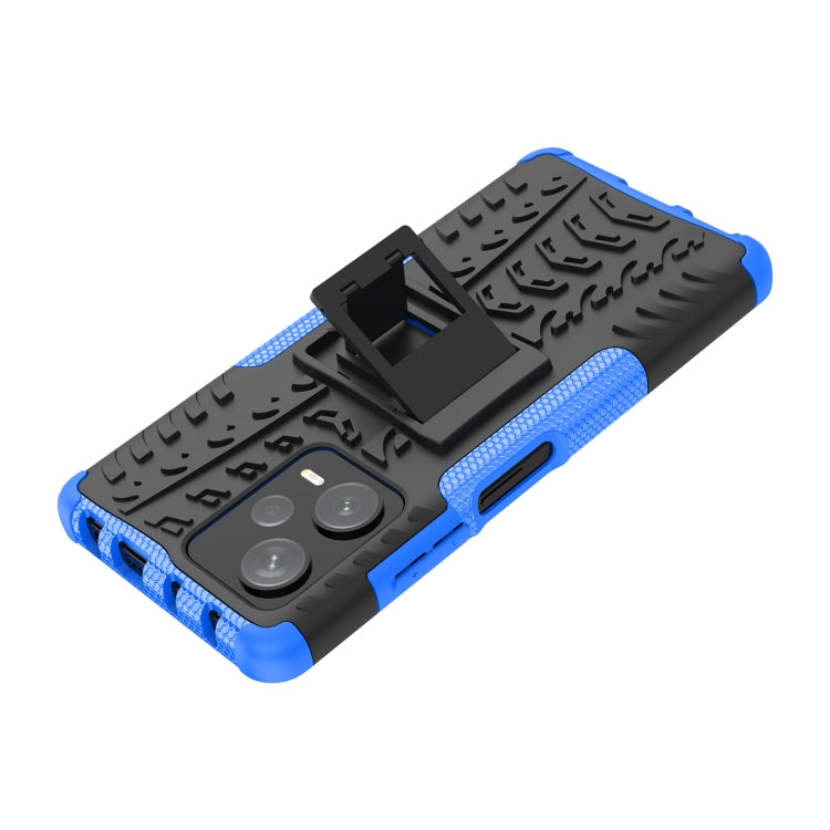 For Xiaomi Redmi Note 12 Pro+ 5G Tire Texture TPU + PC Phone Case with Holder
