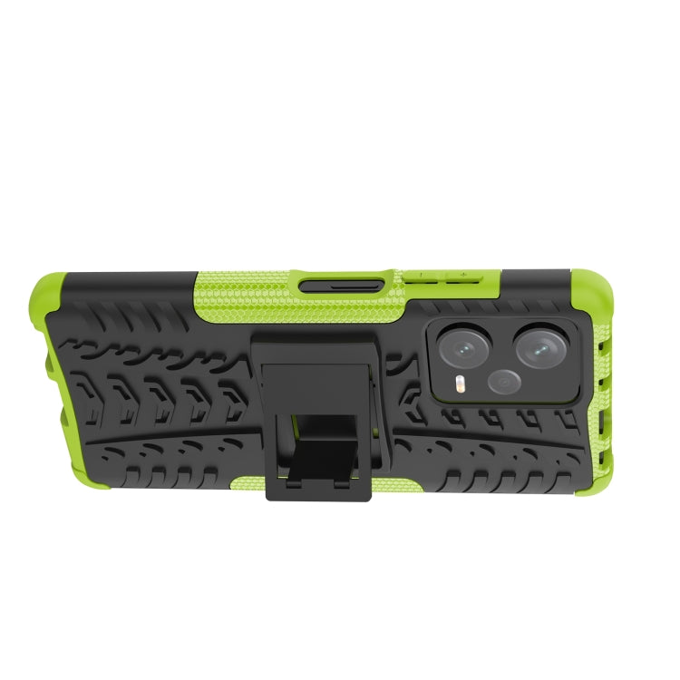 For Xiaomi Redmi Note 12 Pro+ 5G Tire Texture TPU + PC Phone Case with Holder