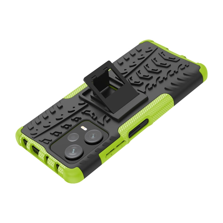 For Xiaomi Redmi Note 12 Pro+ 5G Tire Texture TPU + PC Phone Case with Holder