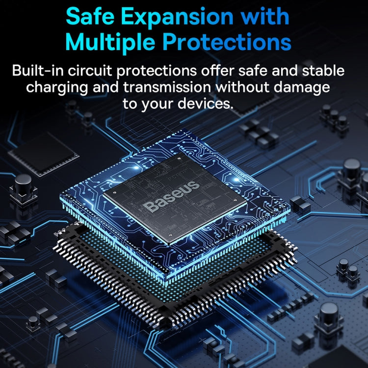 Baseus Extreme II WKJZ010513 4 in 1 USB-C / Type-C to USB3.0x4 HUB Adapter(Space Grey)