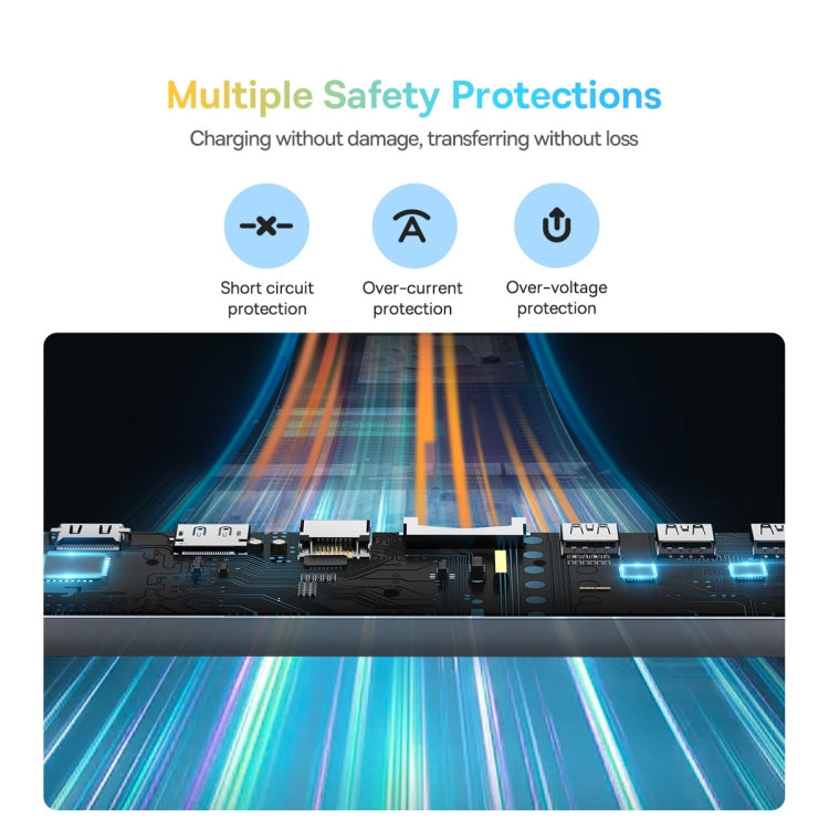 Baseus WKSX030213 12 in 1 USB-C / Type-C to HDMIx2+USB3.0x3+PD+VGA+SD/TF+RJ45+USB-C / Type-C+3.5mm HUB Adapter(Space Grey)