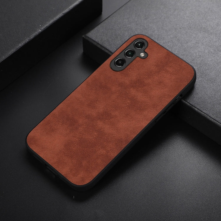For Samsung Galaxy A24 4G Morocco Texture PU Phone Case