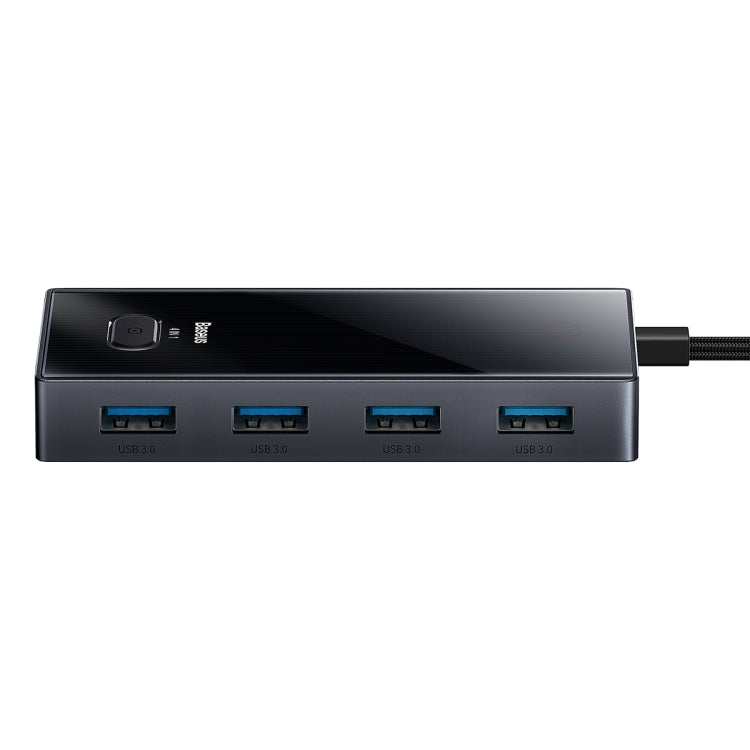 Baseus WKYY030013 4 in 1 USB-C / Type-C to USB3.0x4 HUB Adapter(Space Grey)