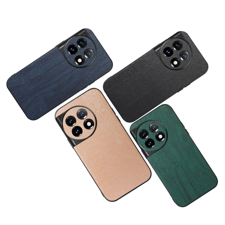 For OnePlus 11R/Ace 2 Wood Texture PU Phone Case