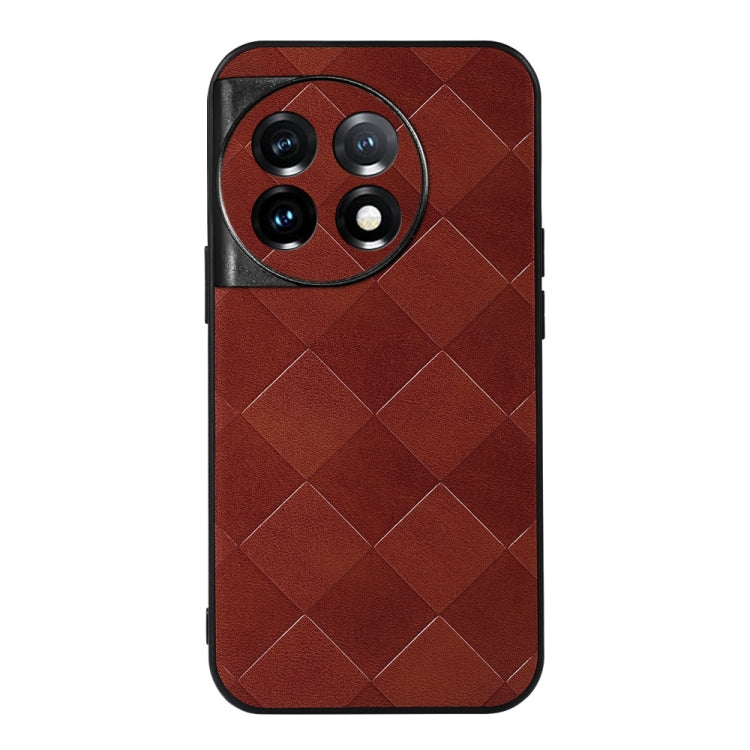 For OnePlus 11R/Ace 2 Weave Plaid PU Phone Case
