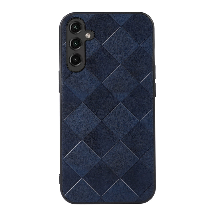 For Samsung Galaxy A24 4G Weave Plaid PU Phone Case