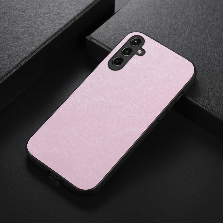 For Samsung Galaxy A24 4G Cowhide Texture PU Phone Case