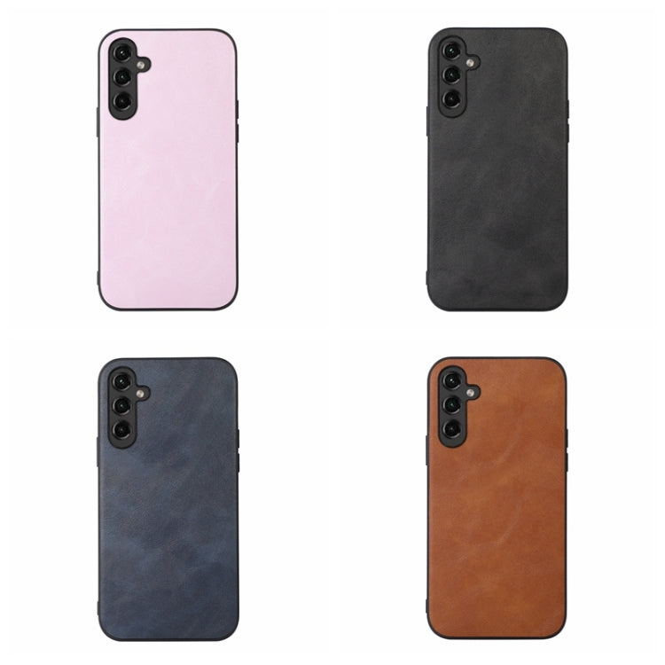 For Samsung Galaxy A24 4G Cowhide Texture PU Phone Case