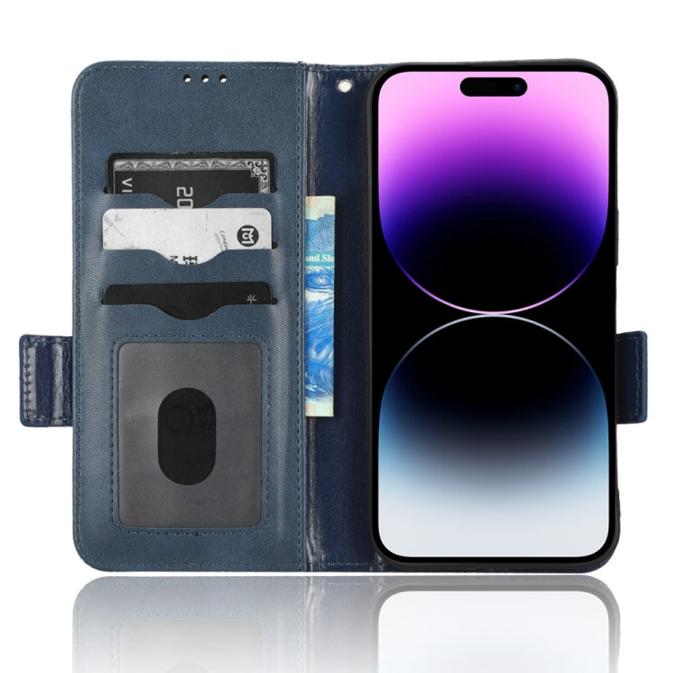 For iPhone 14 Pro Symmetrical Triangle Leather Phone Case