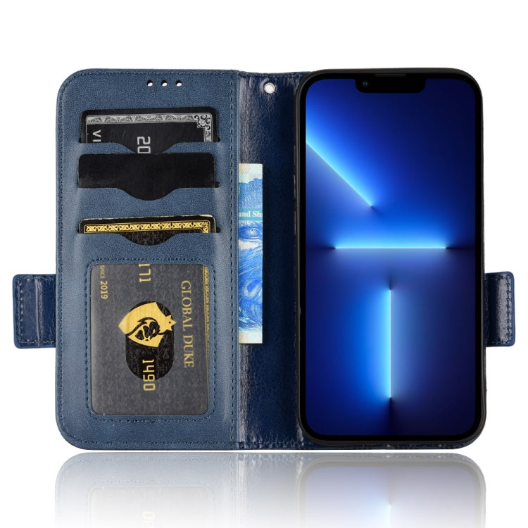 For iPhone 13 Pro Symmetrical Triangle Leather Phone Case