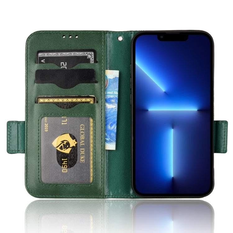 For iPhone 13 Pro Symmetrical Triangle Leather Phone Case
