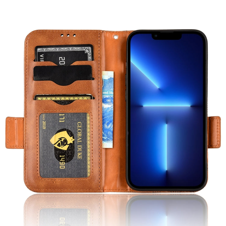 For iPhone 13 Pro Symmetrical Triangle Leather Phone Case