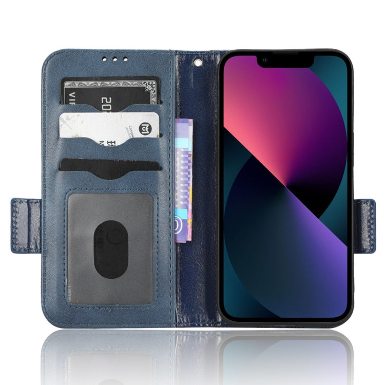 For iPhone 13 Symmetrical Triangle Leather Phone Case