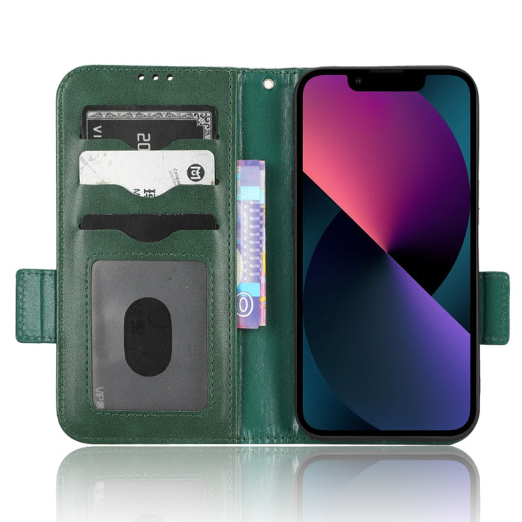 For iPhone 13 Symmetrical Triangle Leather Phone Case