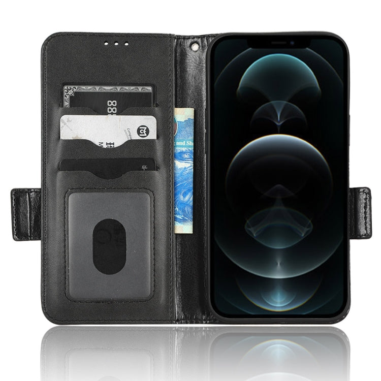 For iPhone 12 / 12 Pro Symmetrical Triangle Leather Phone Case