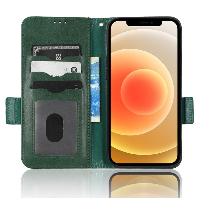 For iPhone 12 mini Symmetrical Triangle Leather Phone Case