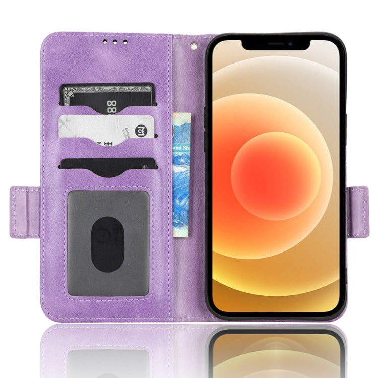 For iPhone 12 mini Symmetrical Triangle Leather Phone Case