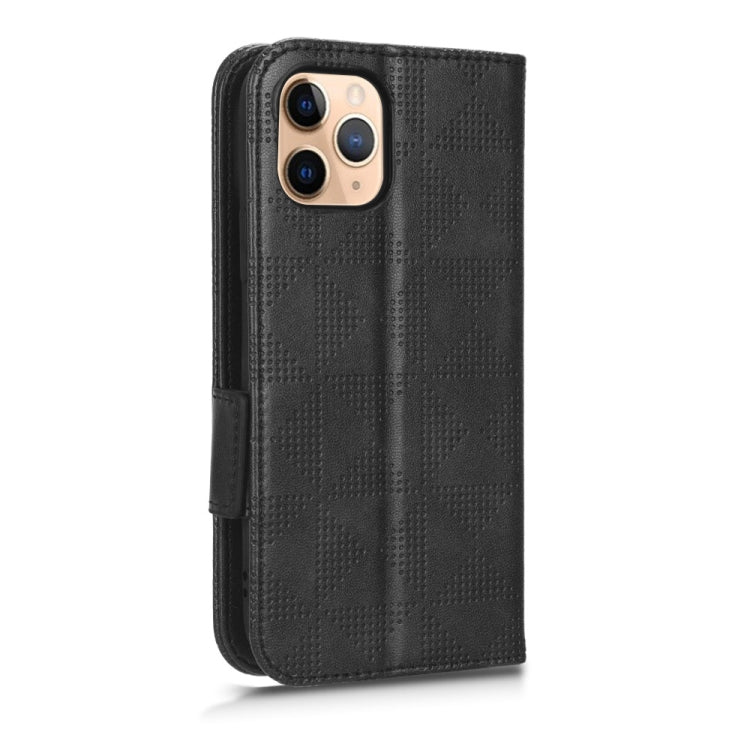 For iPhone 11 Pro Max Symmetrical Triangle Leather Phone Case