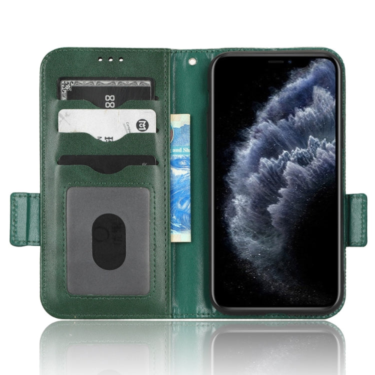 For iPhone 11 Pro Max Symmetrical Triangle Leather Phone Case