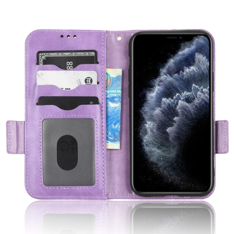 For iPhone 11 Pro Max Symmetrical Triangle Leather Phone Case
