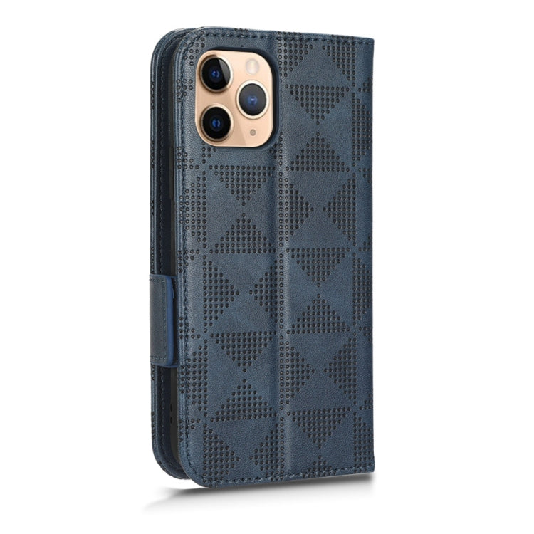 For iPhone 11 Pro Symmetrical Triangle Leather Phone Case