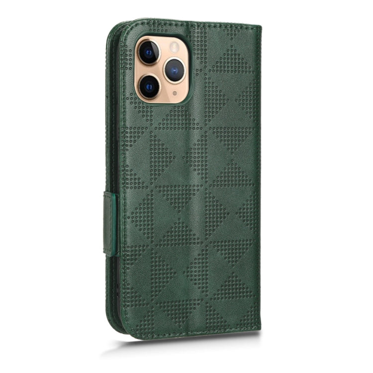 For iPhone 11 Pro Symmetrical Triangle Leather Phone Case