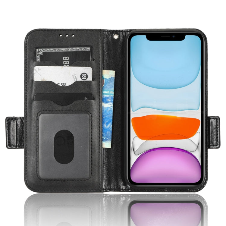 For iPhone 11 Symmetrical Triangle Leather Phone Case