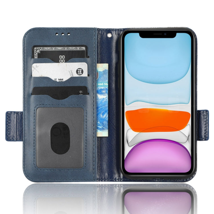 For iPhone 11 Symmetrical Triangle Leather Phone Case
