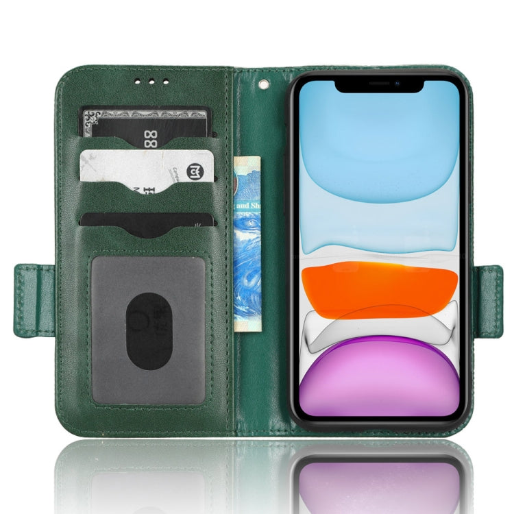 For iPhone 11 Symmetrical Triangle Leather Phone Case