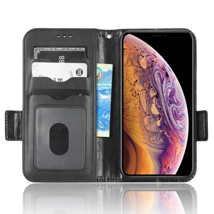 For iPhone XS / X Symmetrical Triangle Leather Phone Case