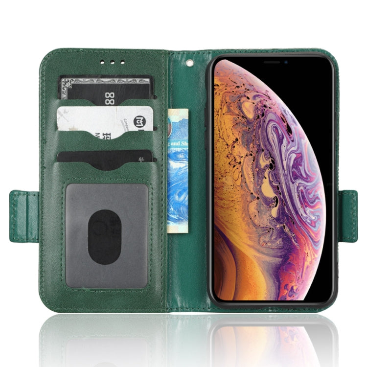 For iPhone XS / X Symmetrical Triangle Leather Phone Case
