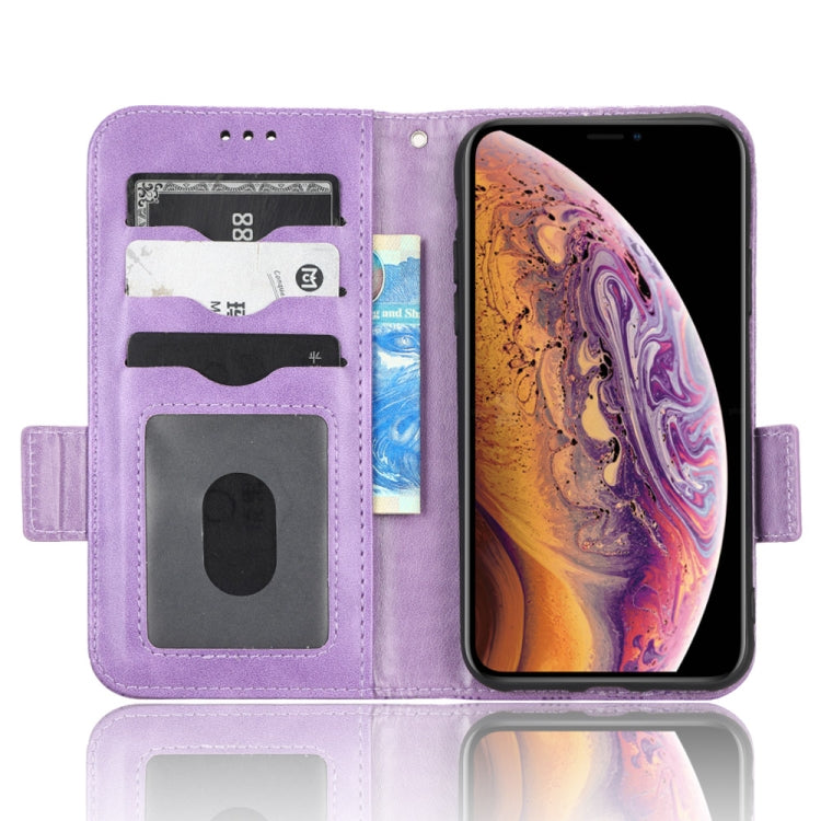 For iPhone XS / X Symmetrical Triangle Leather Phone Case