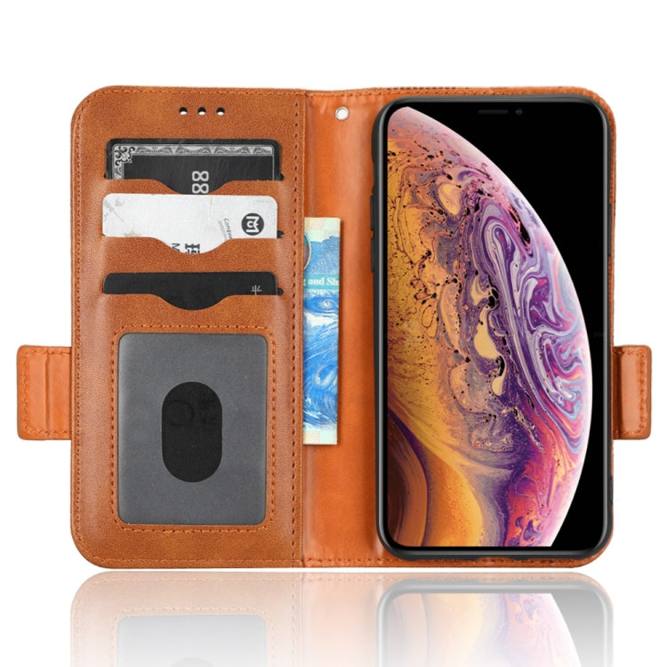 For iPhone XS / X Symmetrical Triangle Leather Phone Case