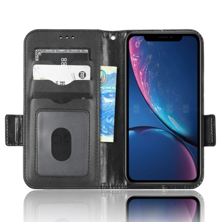For iPhone XR Symmetrical Triangle Leather Phone Case
