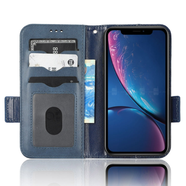 For iPhone XR Symmetrical Triangle Leather Phone Case