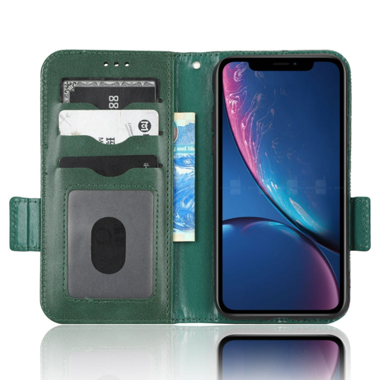 For iPhone XR Symmetrical Triangle Leather Phone Case