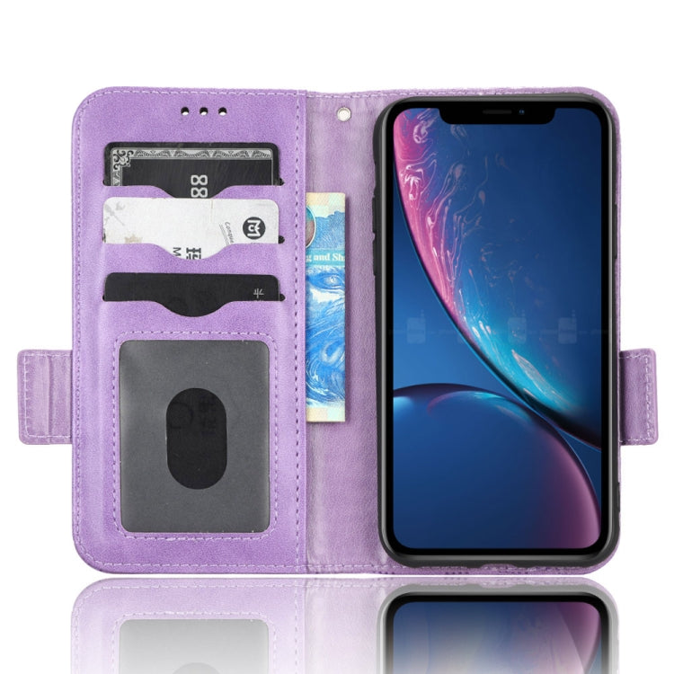 For iPhone XR Symmetrical Triangle Leather Phone Case