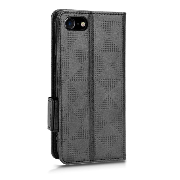 For iPhone SE 2022 / SE 2020 / 8 / 7 Symmetrical Triangle Leather Phone Case