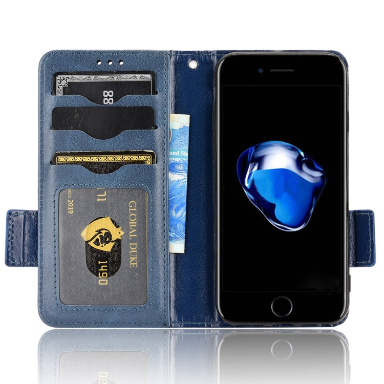 For iPhone SE 2022 / SE 2020 / 8 / 7 Symmetrical Triangle Leather Phone Case