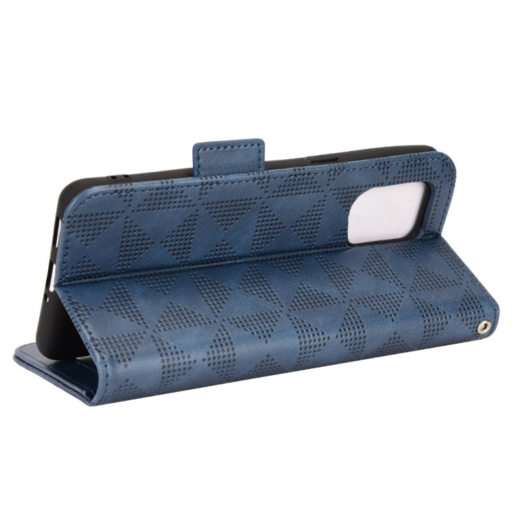 For OPPO Find X5 Pro Symmetrical Triangle Leather Phone Case