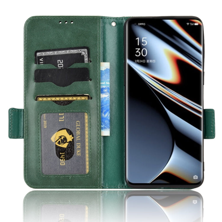 For OPPO Find X5 Pro Symmetrical Triangle Leather Phone Case