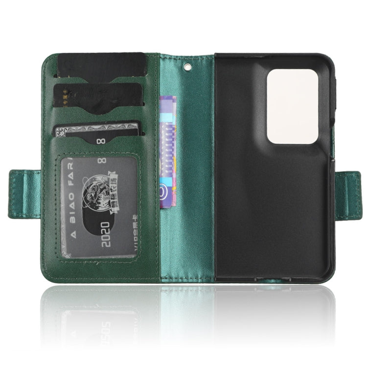 For OPPO Find N2 Symmetrical Triangle Leather Phone Case