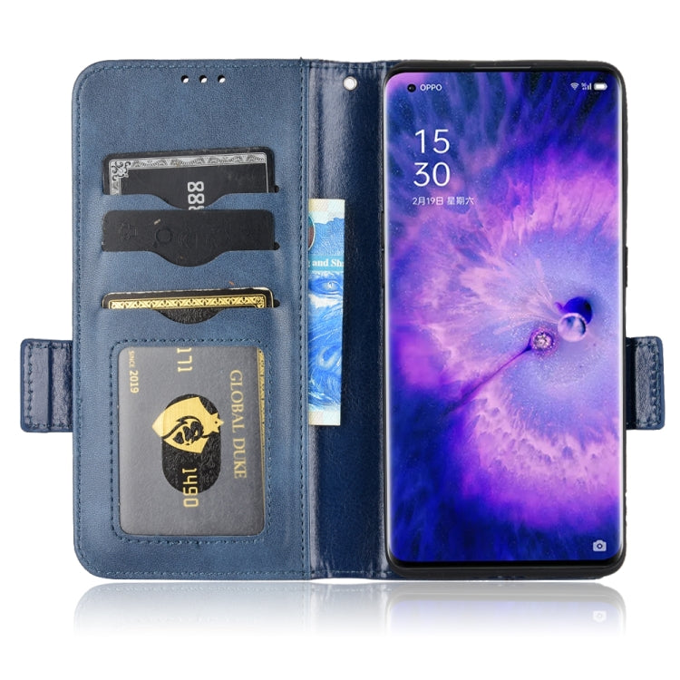 For OPPO Find X5 Symmetrical Triangle Leather Phone Case