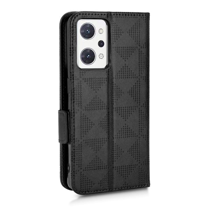 For OPPO Reno7 A Symmetrical Triangle Leather Phone Case