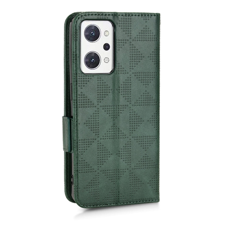 For OPPO Reno7 A Symmetrical Triangle Leather Phone Case